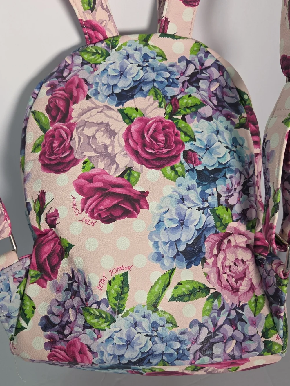 Betsey Johnson Floral Convertible Backpack - Pink Multi
